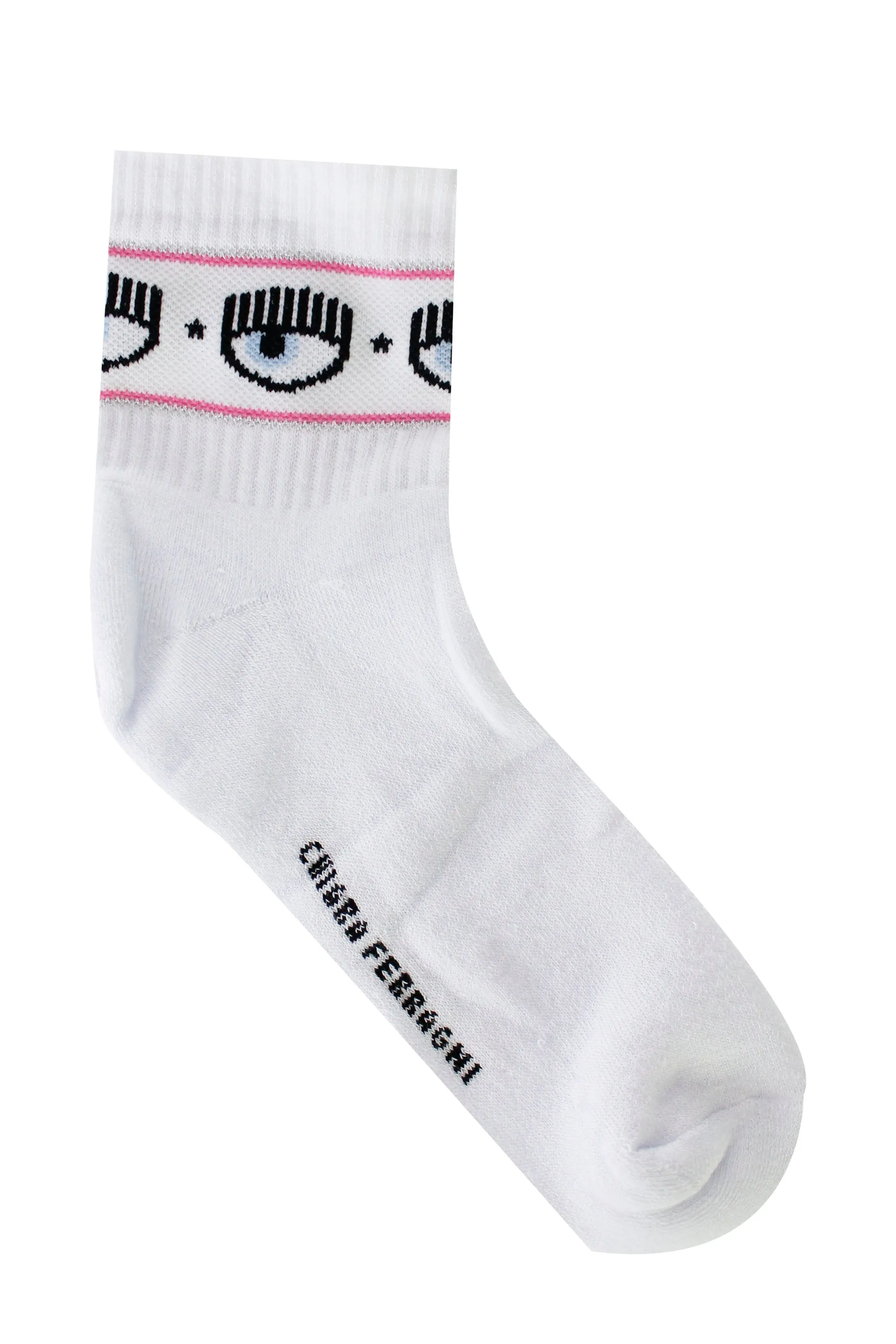 Chiara Ferragni Logo-Intarsia Ribbed Socks