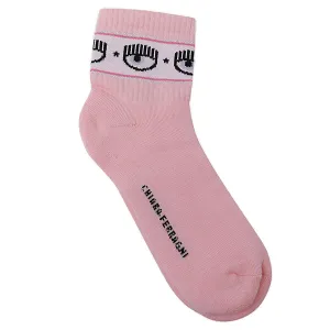 Chiara Ferragni Logo-Intarsia Ribbed Socks