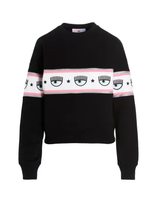 Chiara Ferragni Logomania Crewneck Sweater