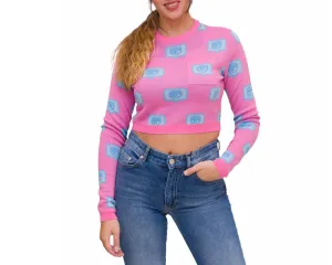 Chiara Ferragni Logomania Cropped Knit Jumper