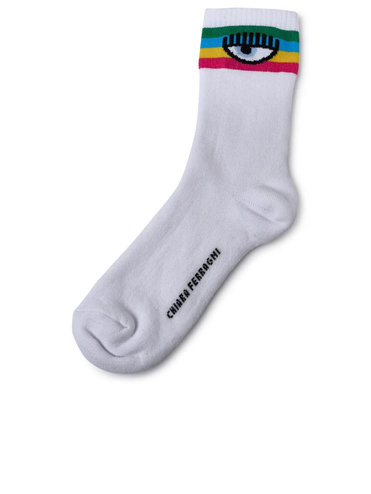 Chiara Ferragni Logomania Striped Ankle Socks