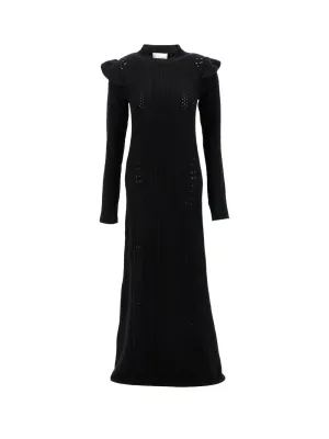 Chlo Broderie Anglaise Fitted Knit Dress
