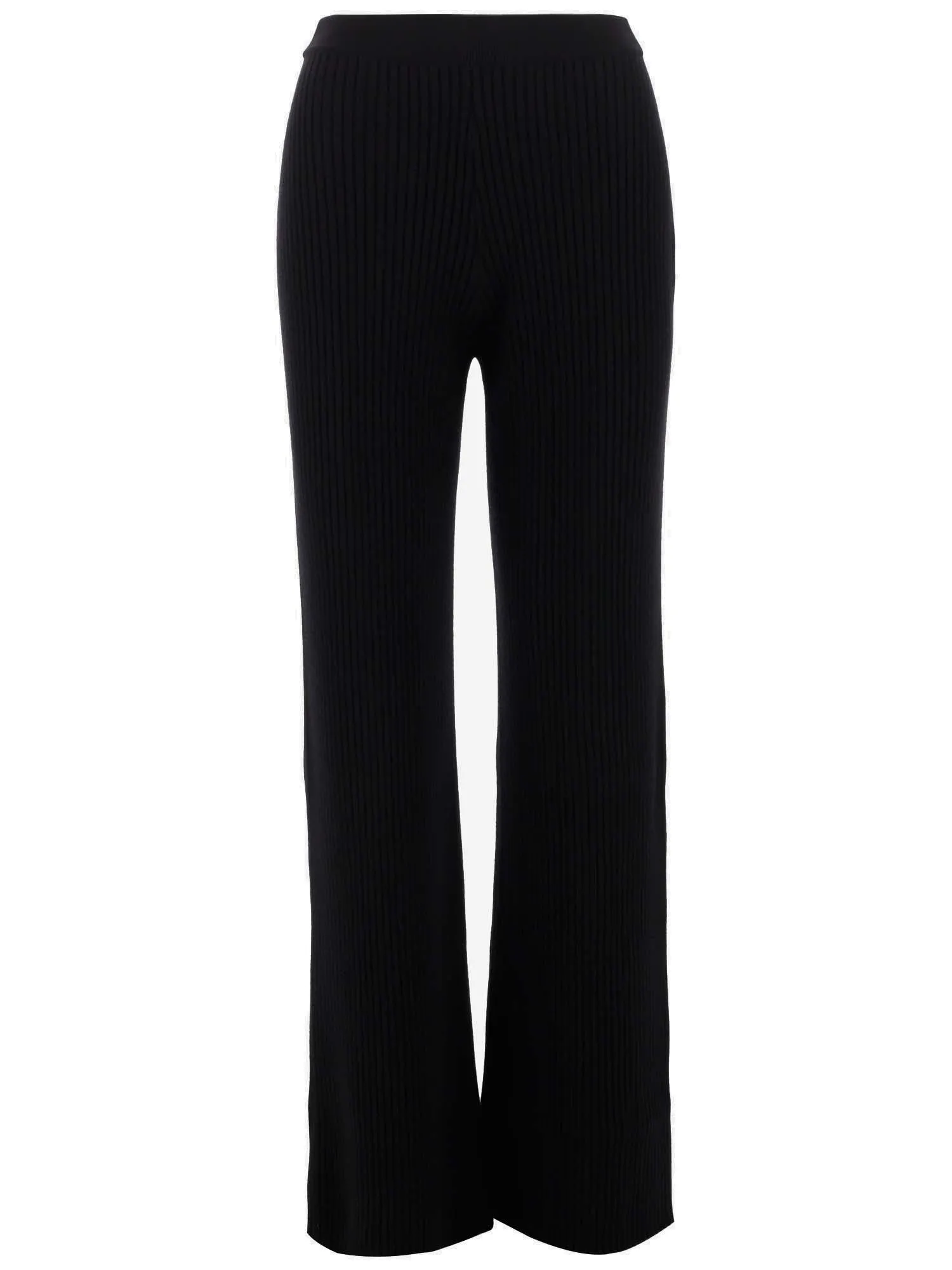 Chlo Flared Ribbed Knit Pants