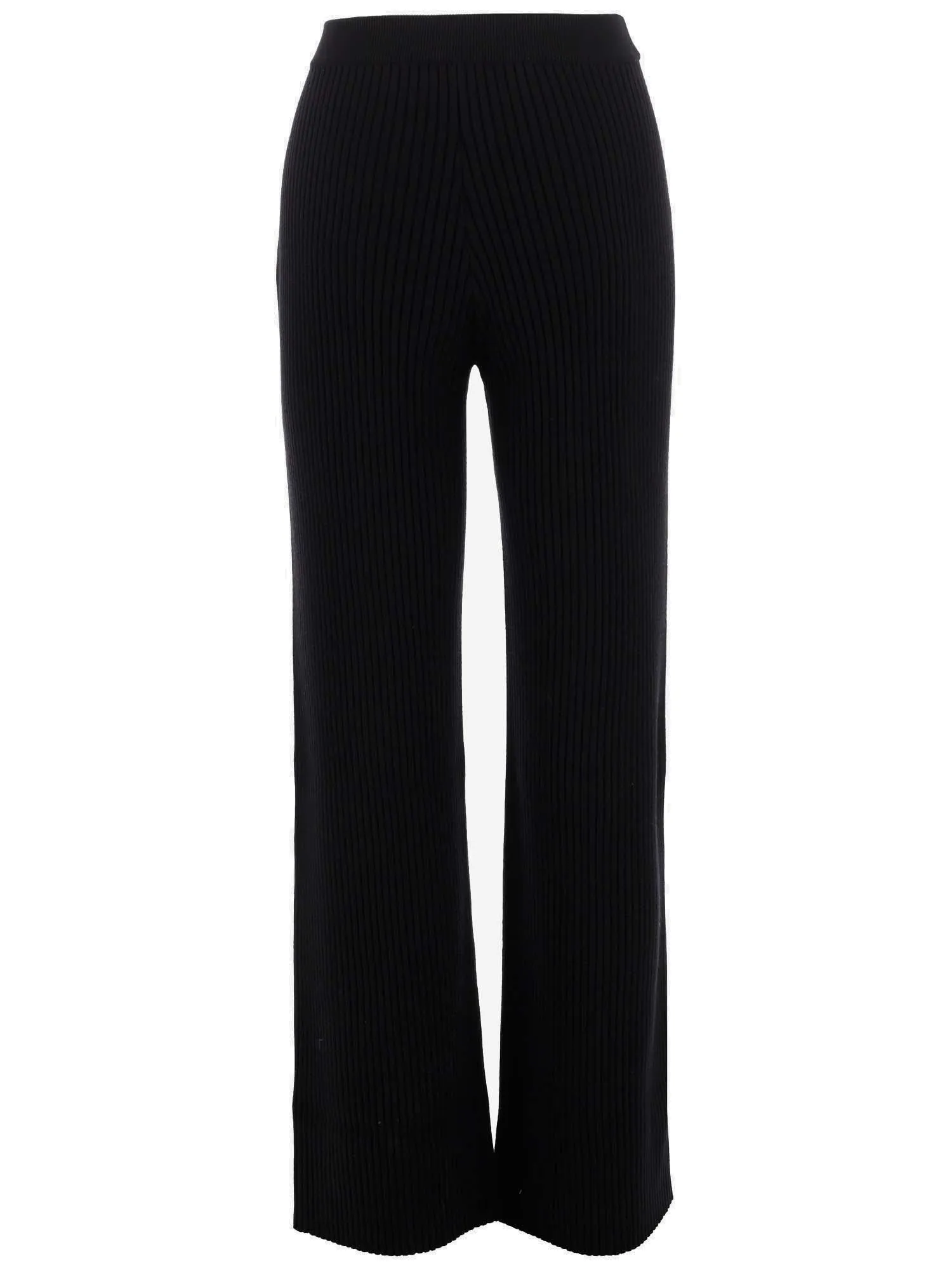 Chlo Flared Ribbed Knit Pants