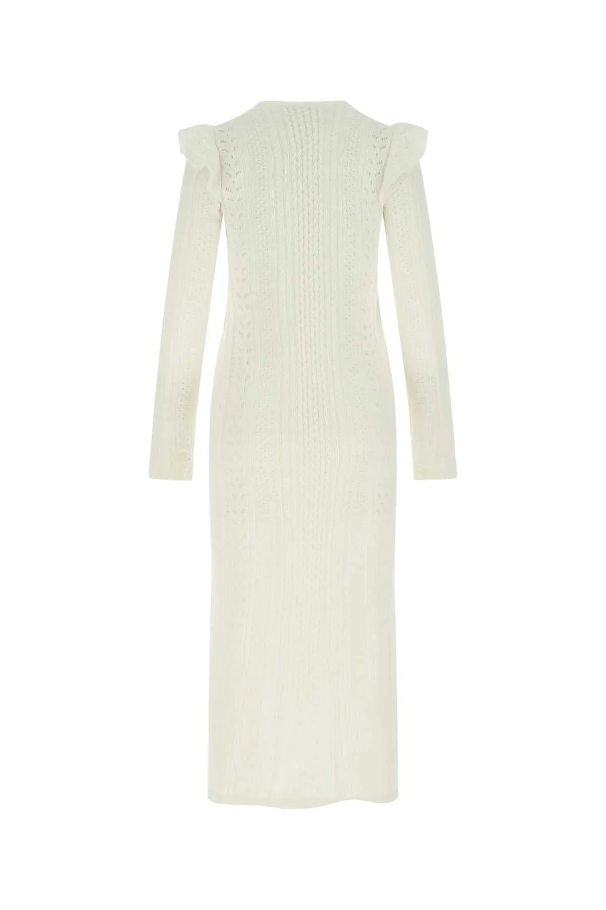 Chlo Ruffle-Trim Knit Midi Dress