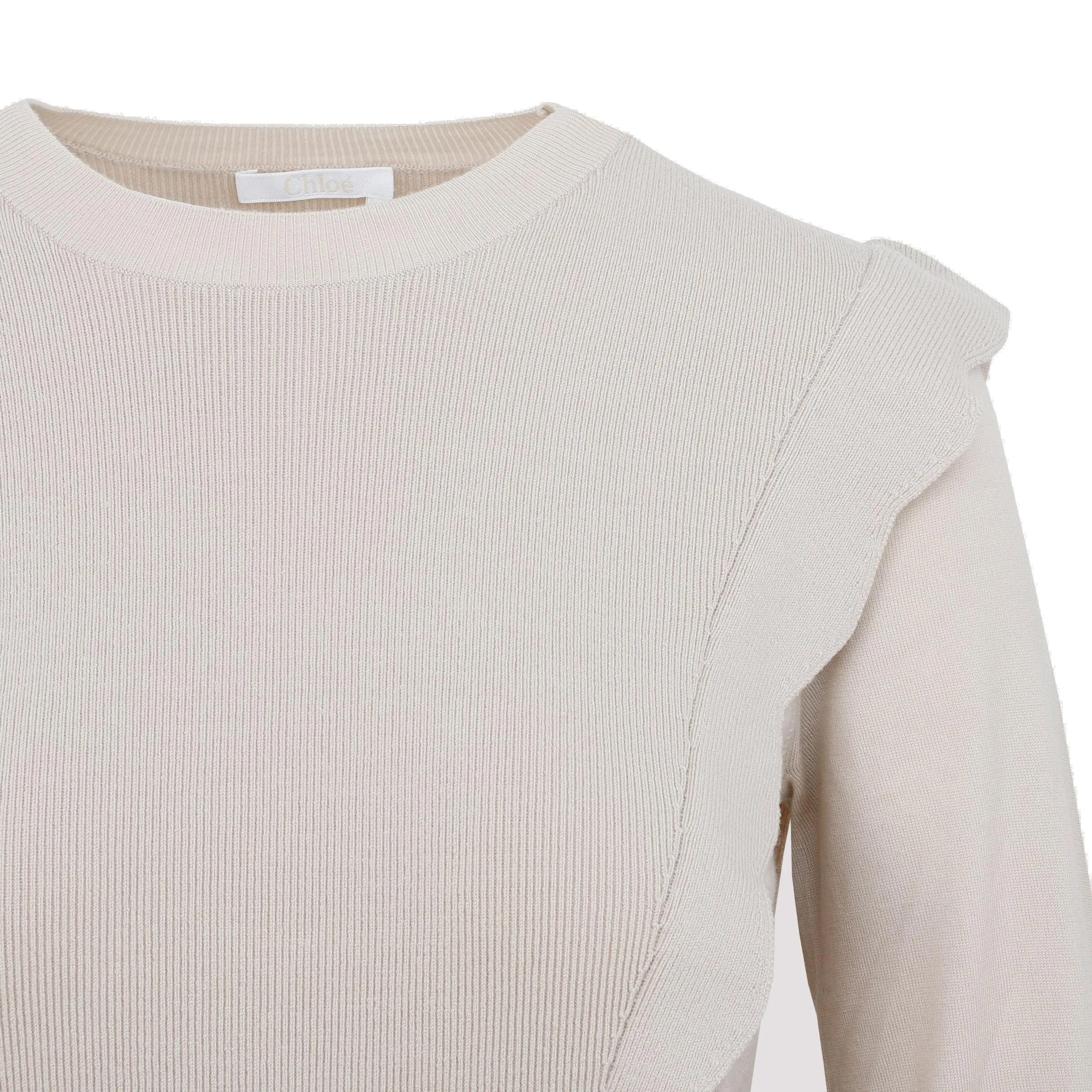 Chlo Ruffled Detail Knit Sweater