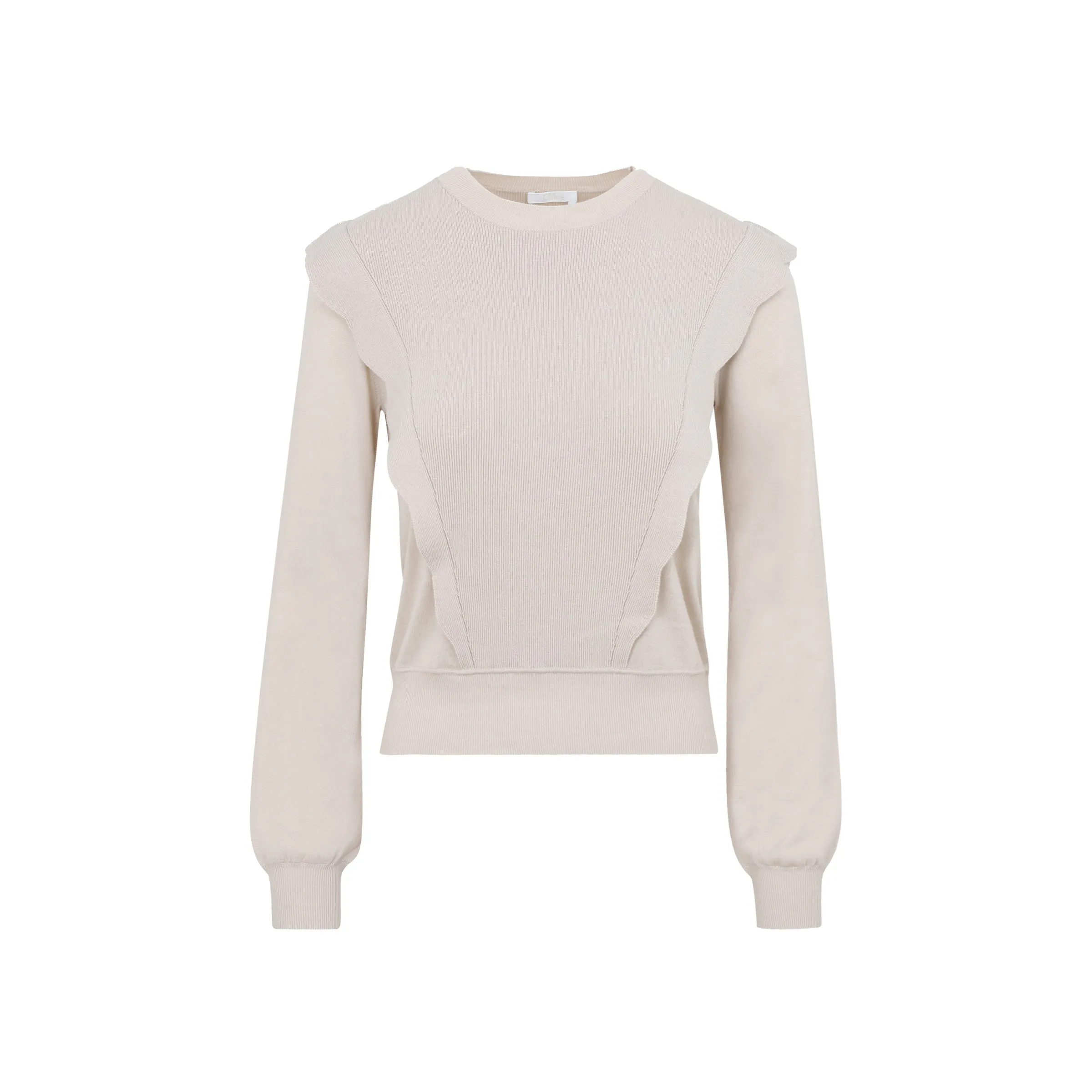 Chlo Ruffled Detail Knit Sweater