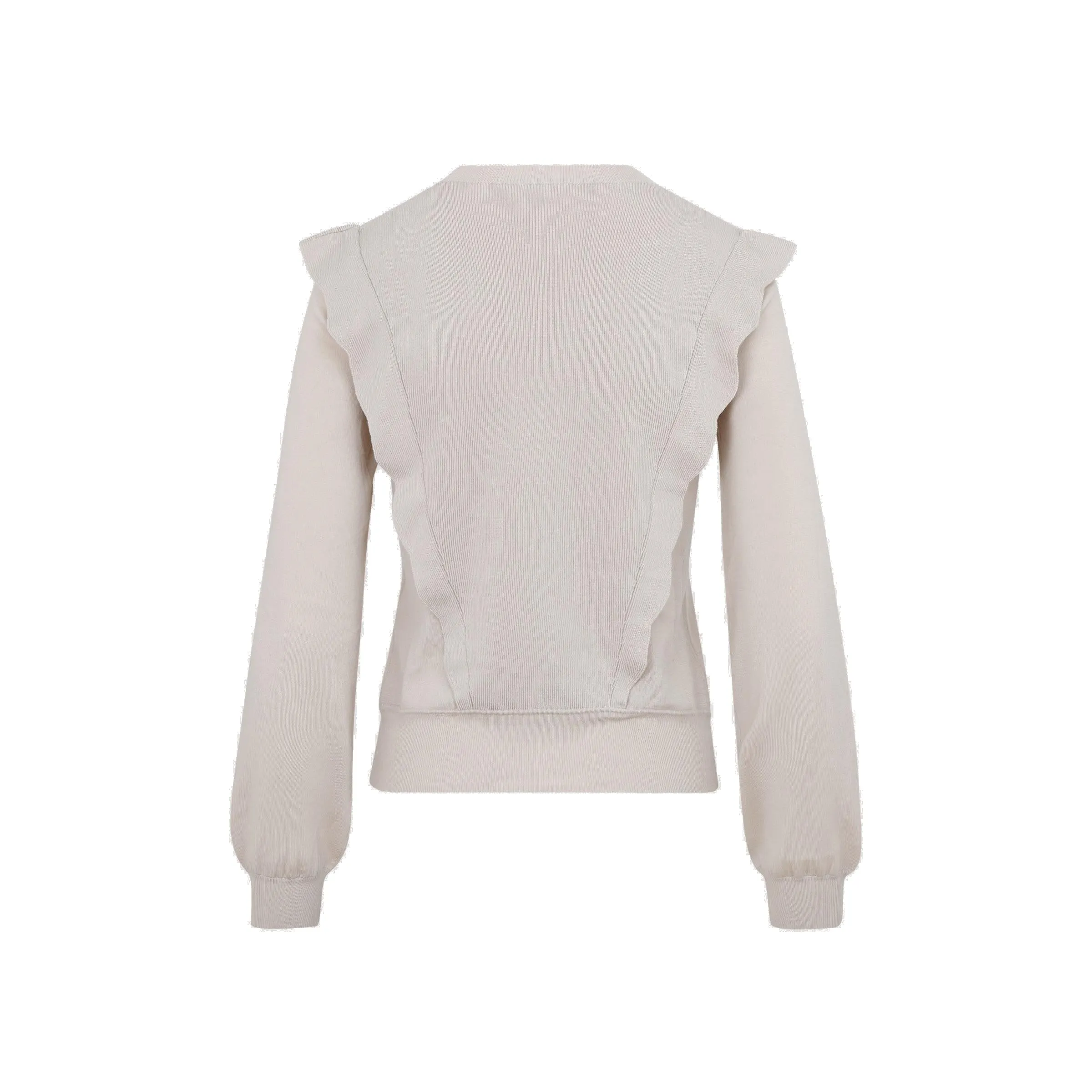 Chlo Ruffled Detail Knit Sweater