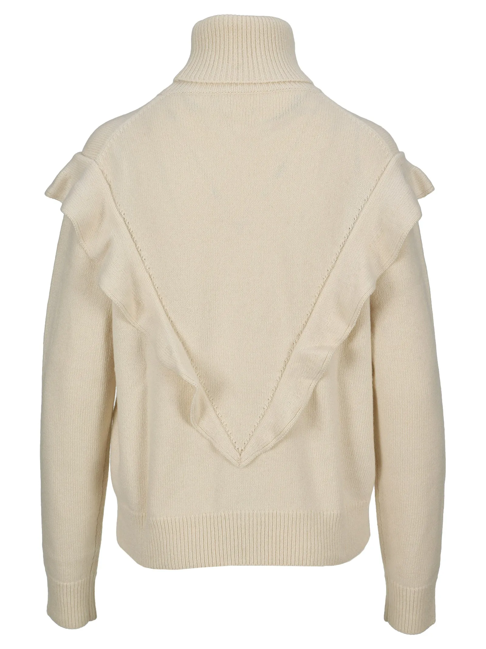 Chlo Ruffled High-Neck Sweater