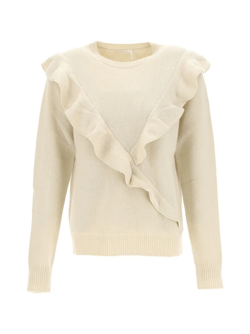 Chlo Ruffled Knit Jumper