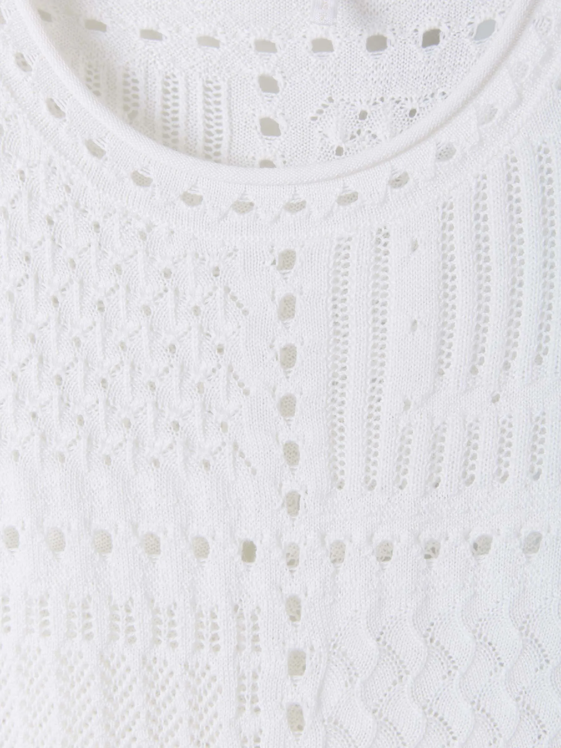 Chlo Semi-Sheer Long Sleeved Crewneck Sweater