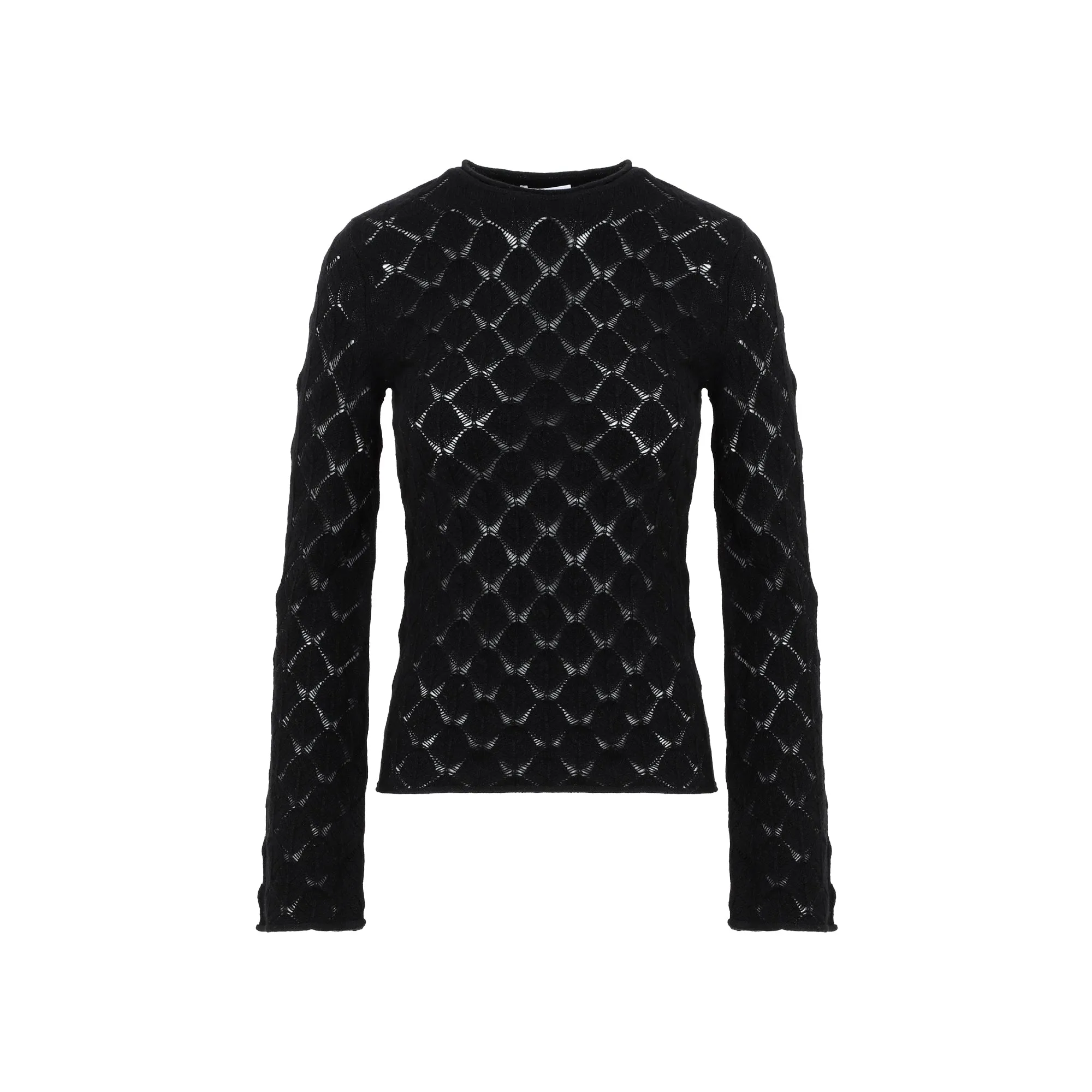 Chlo Sheer Long-Sleeved Knit Sweater