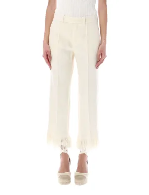 Chlo Tassel Detailed Cropped Trousers