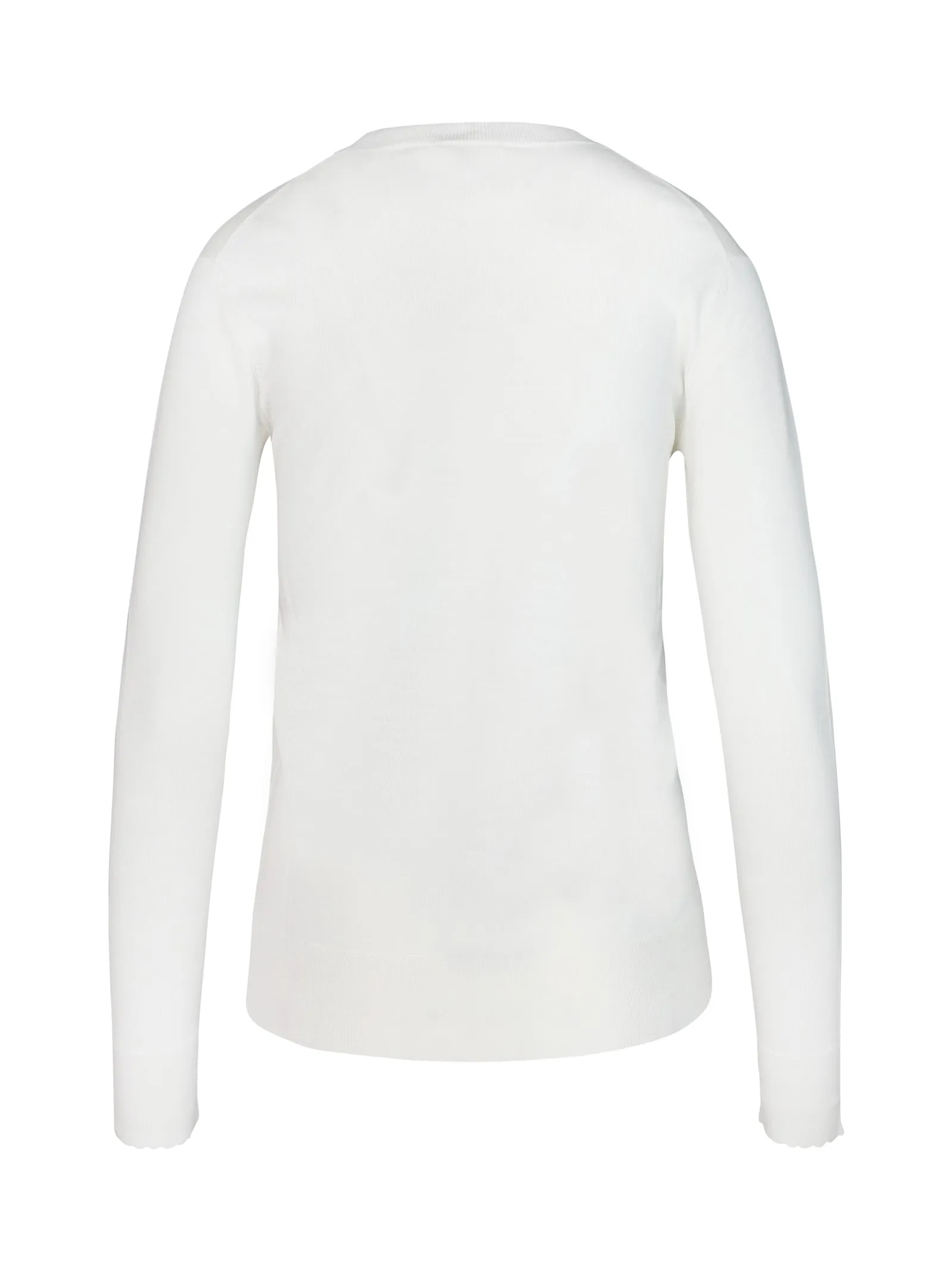 Chlo Wavy Hem Crewneck Sweater