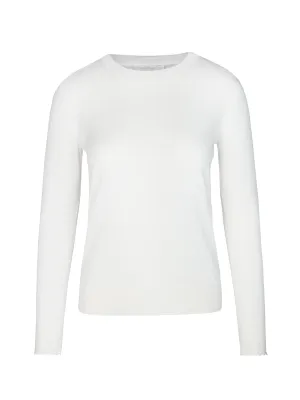 Chlo Wavy Hem Crewneck Sweater