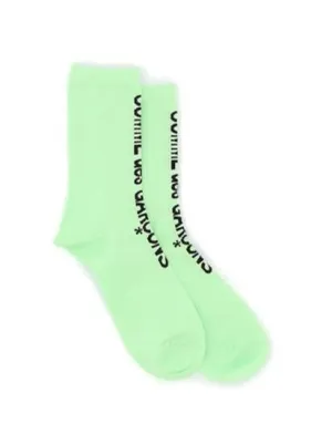 Comme Des Garons Logo Intarsia Socks