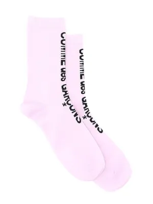 Comme Des Garons Logo Intarsia Socks