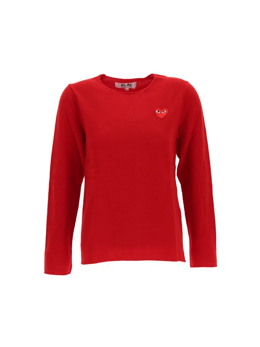 Comme des Garons Play Heart Patch Knit Sweater