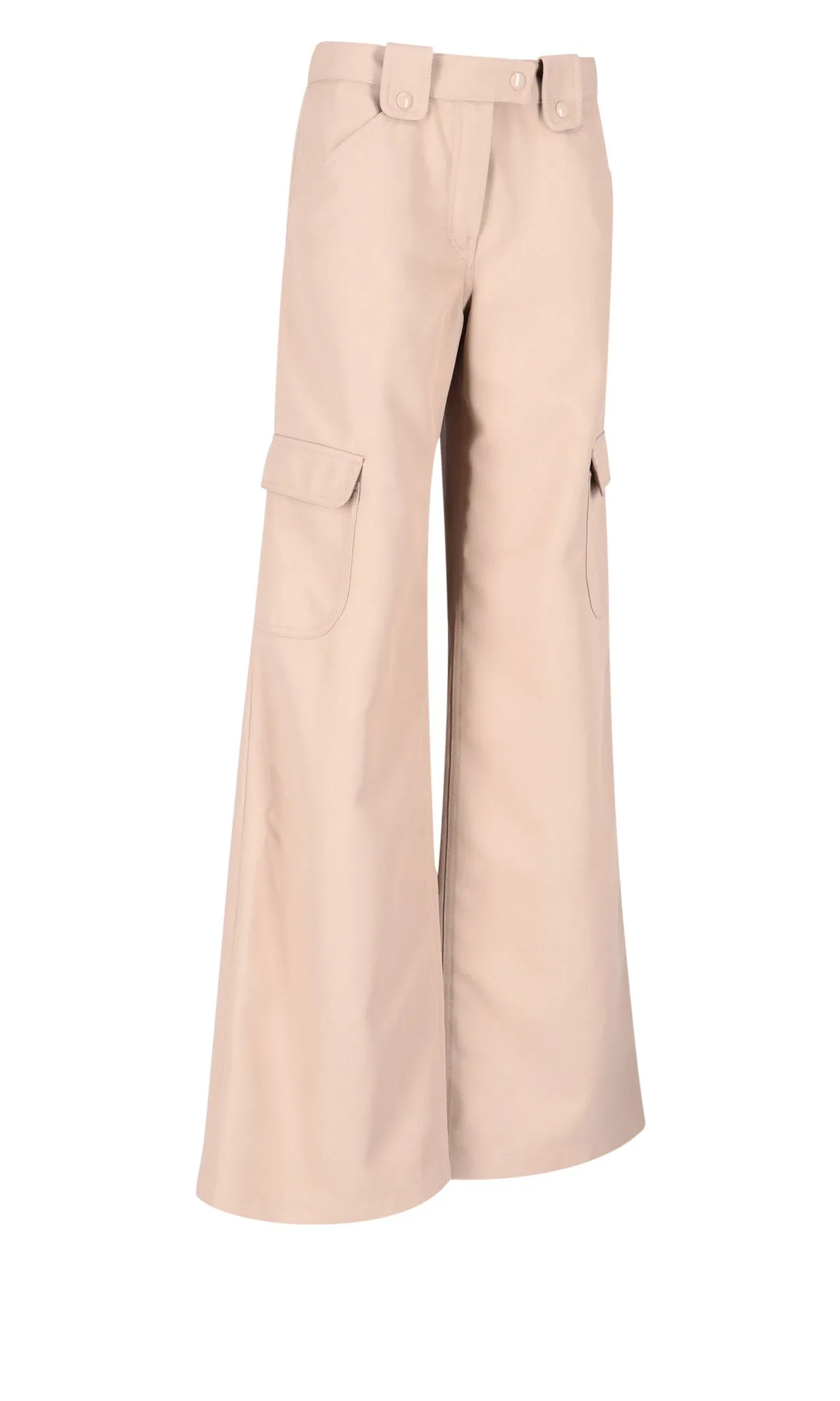 Courrges Twill Baggy Trousers