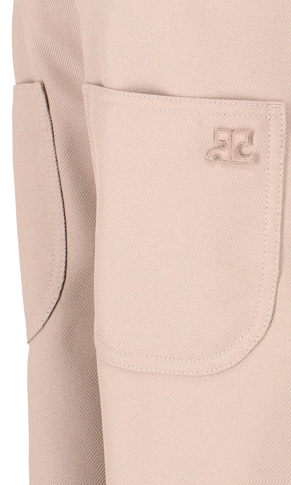 Courrges Twill Baggy Trousers