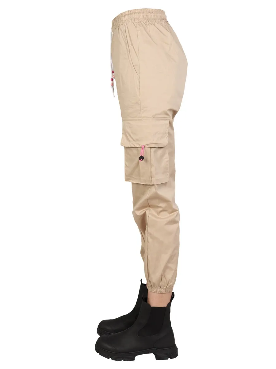 Disclaimer Logo Printed Cargo Pants