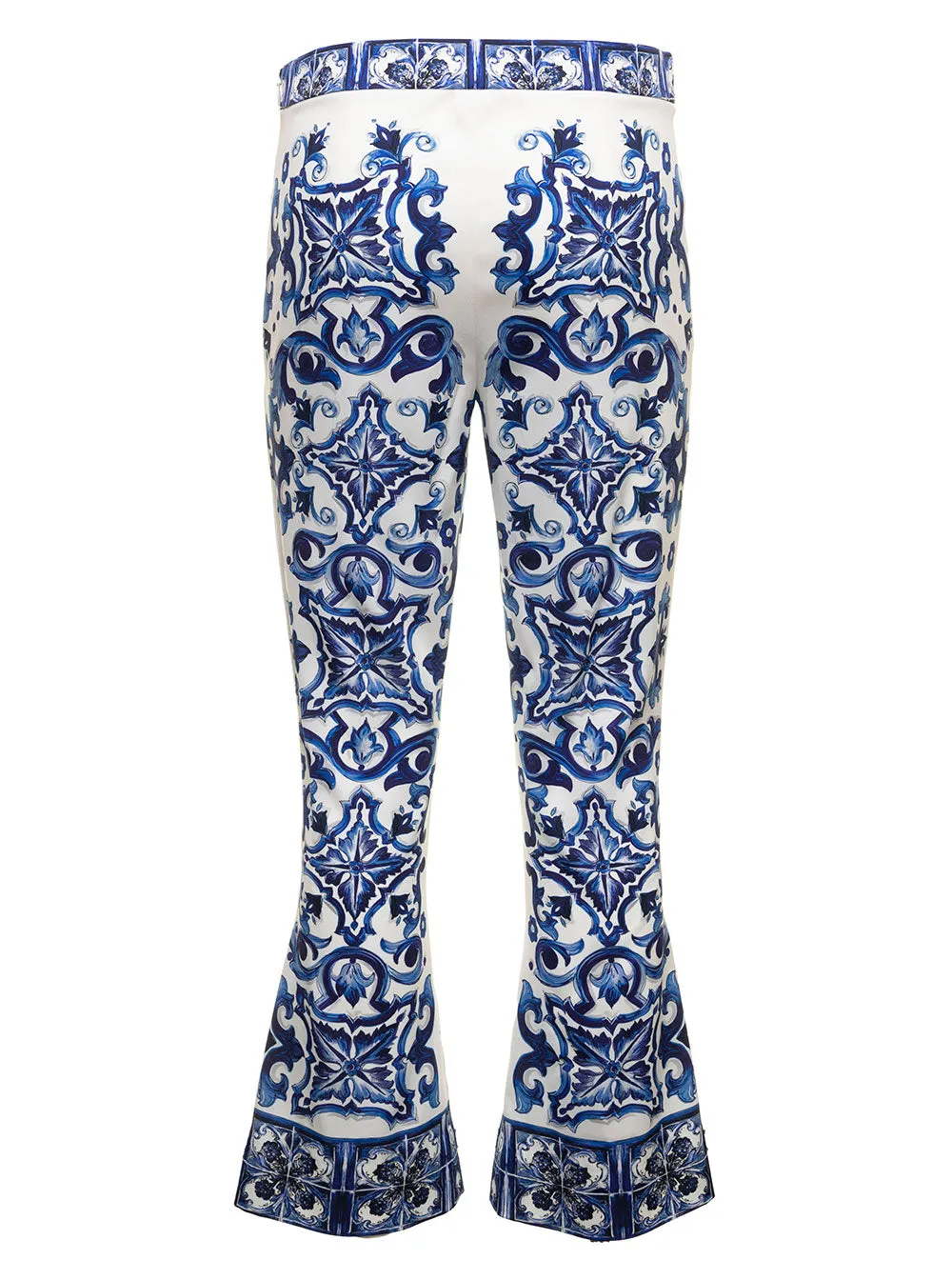 Dolce & Gabbana Majolica Printed Flared Pants
