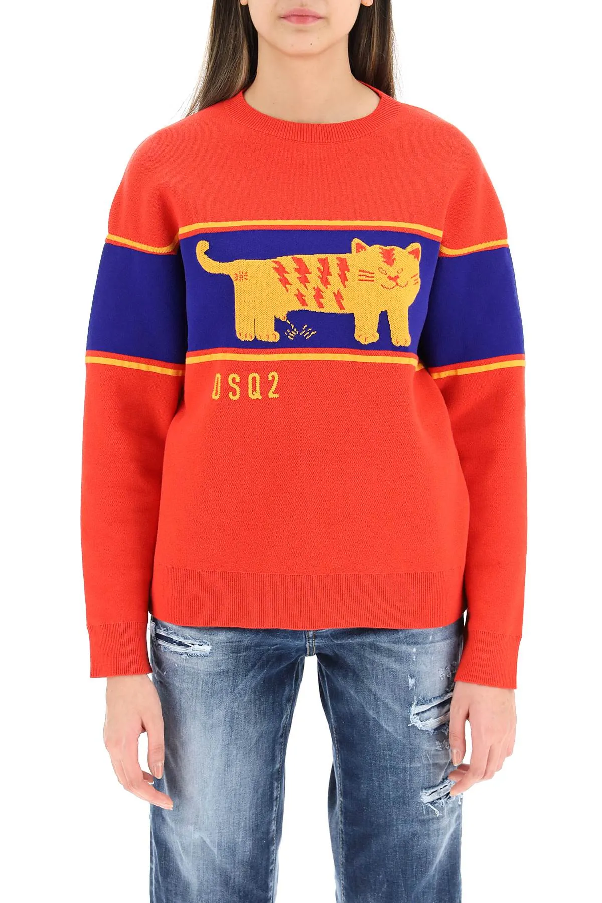 Dsquared2 D2 Tiger Crewneck Sweater