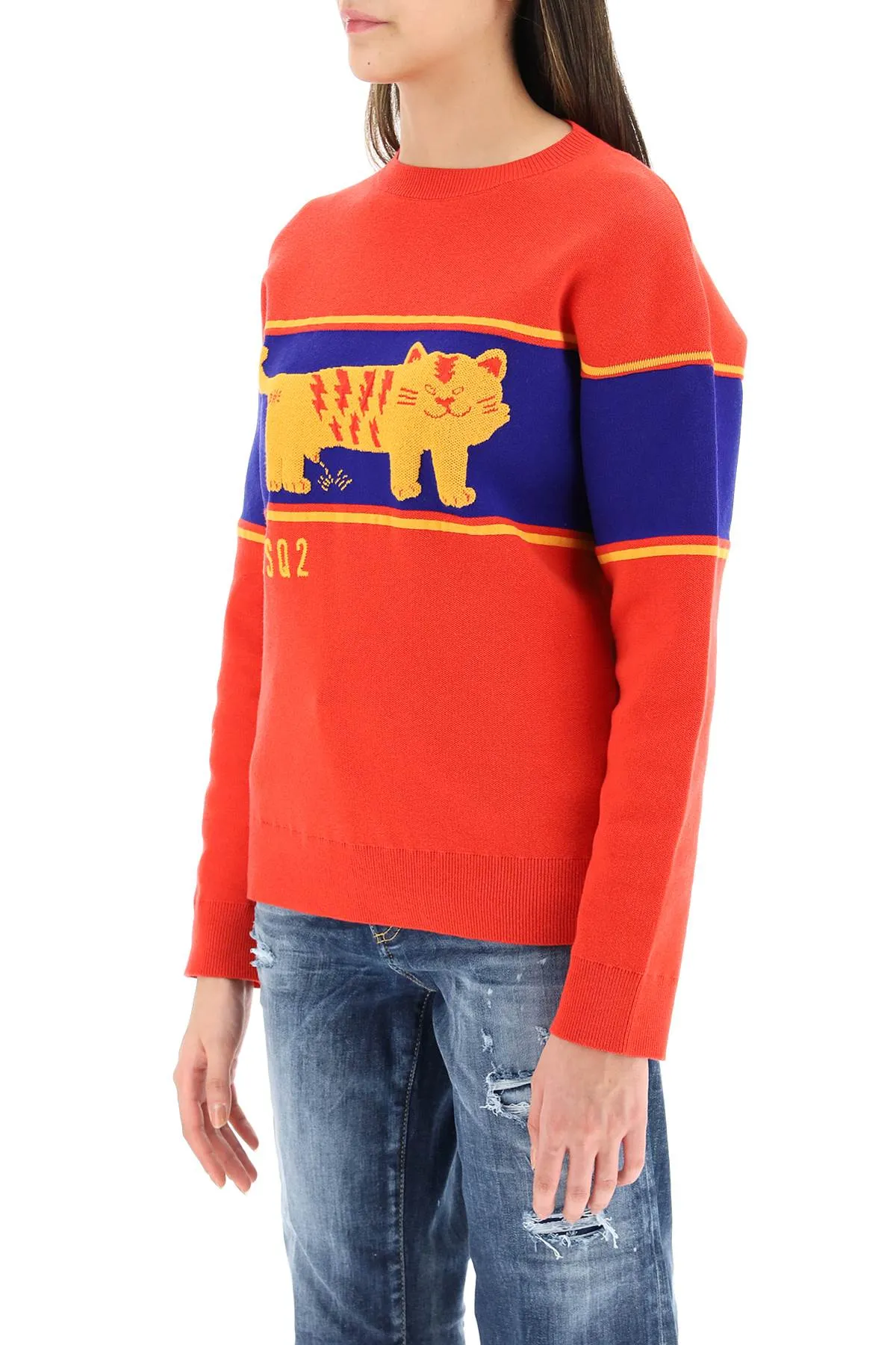 Dsquared2 D2 Tiger Crewneck Sweater