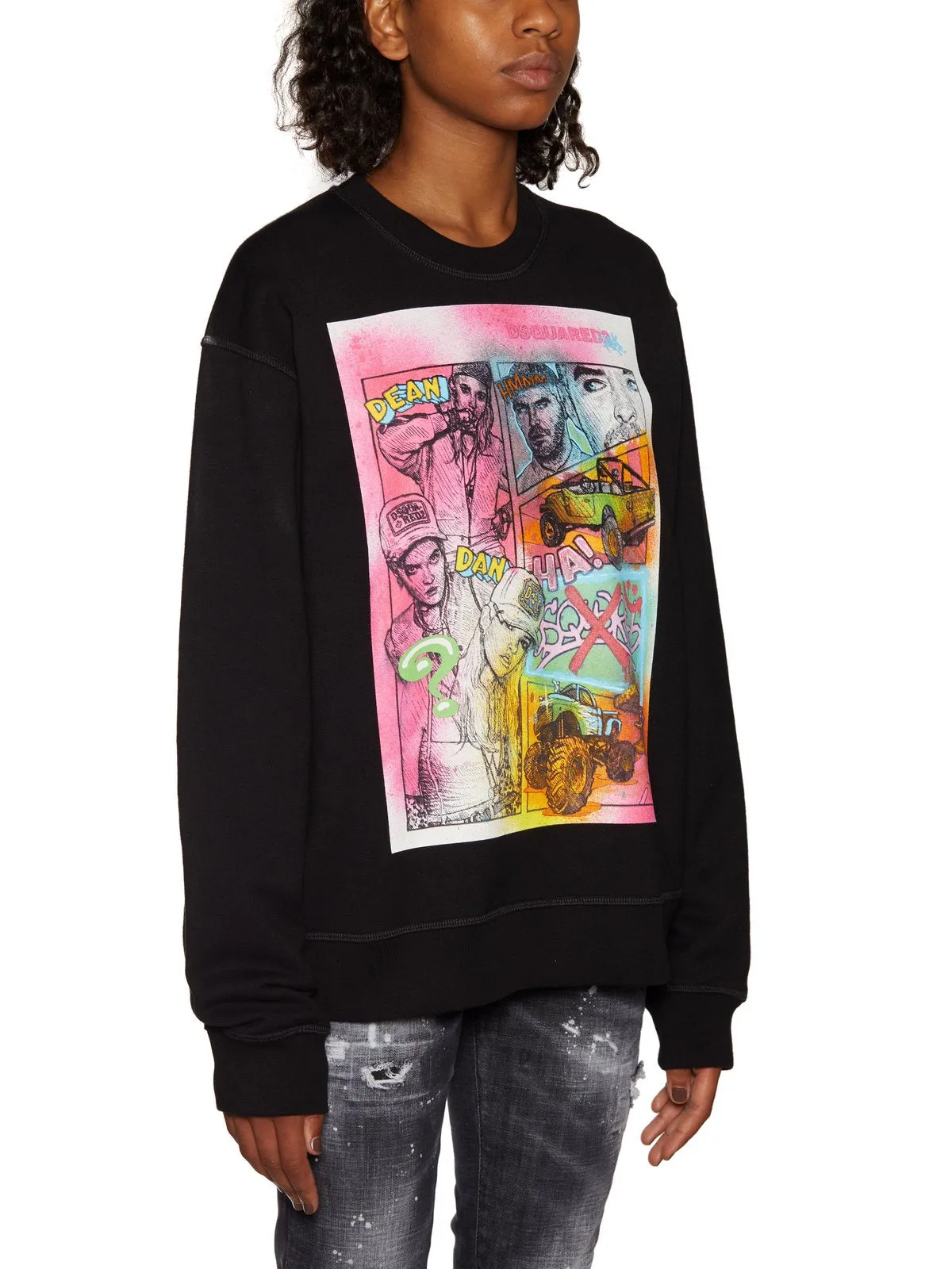 Dsquared2 Graphic Print Crewneck Sweater