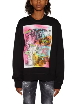 Dsquared2 Graphic Print Crewneck Sweater