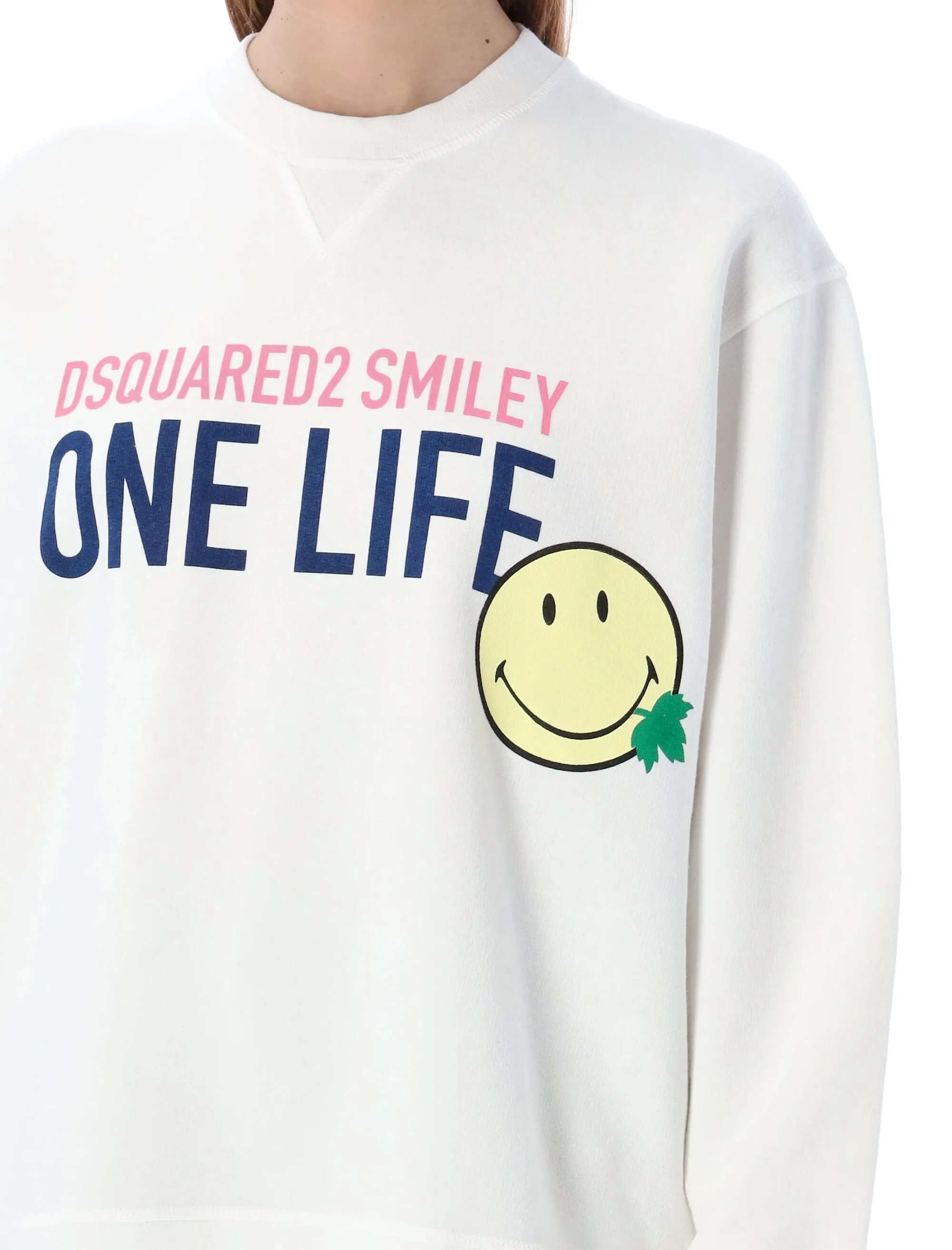 Dsquared2 Slogan Print Crewneck Sweater