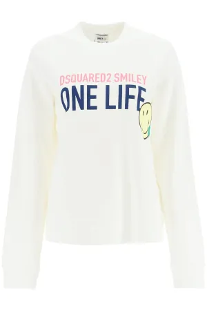 Dsquared2 Slogan Print Crewneck Sweater
