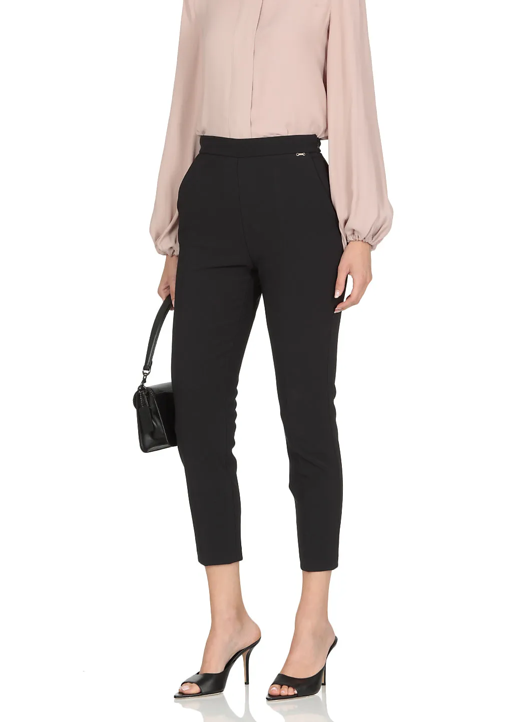 Elisabetta Franchi Double Crepe Trousers
