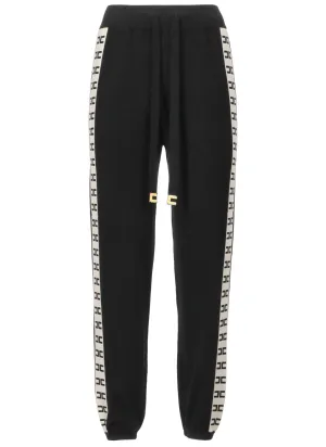 Elisabetta Franchi Logo Trim Drawstring Track Pants