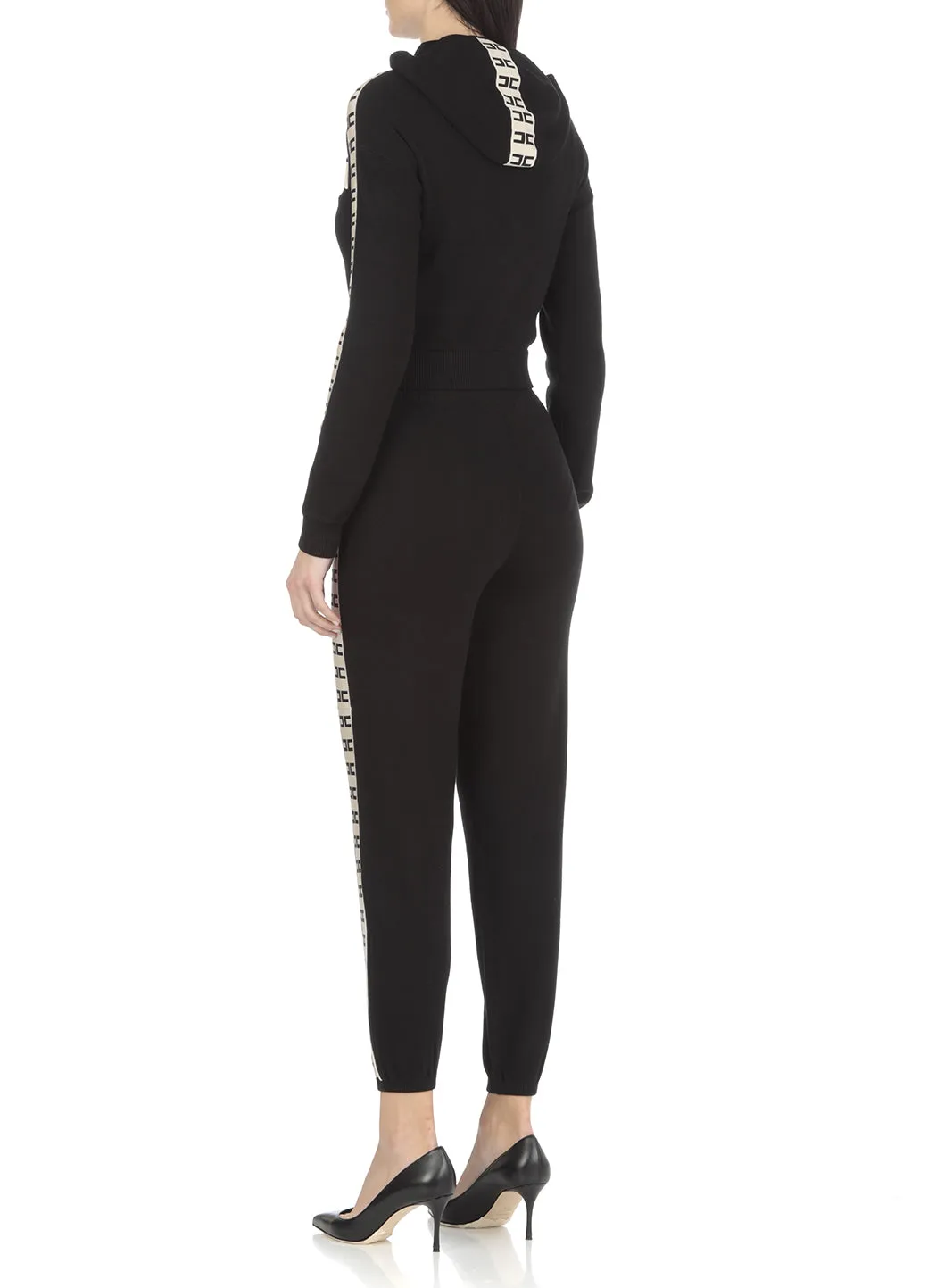 Elisabetta Franchi Logo Trim Drawstring Track Pants