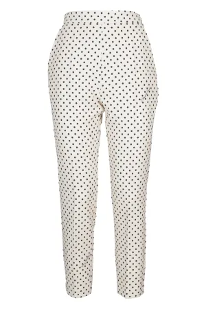 Elisabetta Franchi Polka Dot Cropped Pants