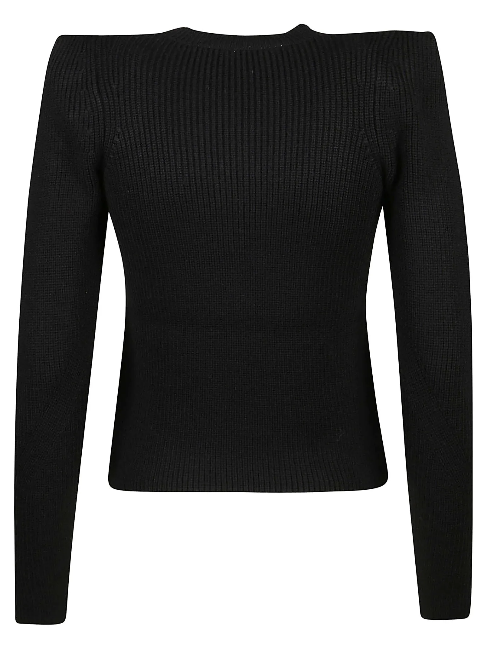 Elisabetta Franchi Shoulder Padded Knit Jumper