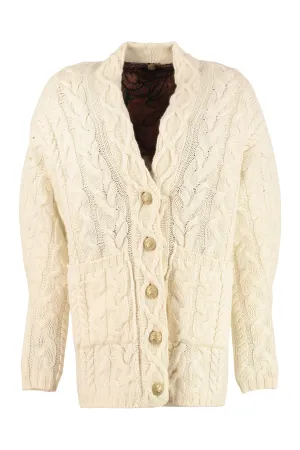 Etro Cable Knit Buttoned Cardigan