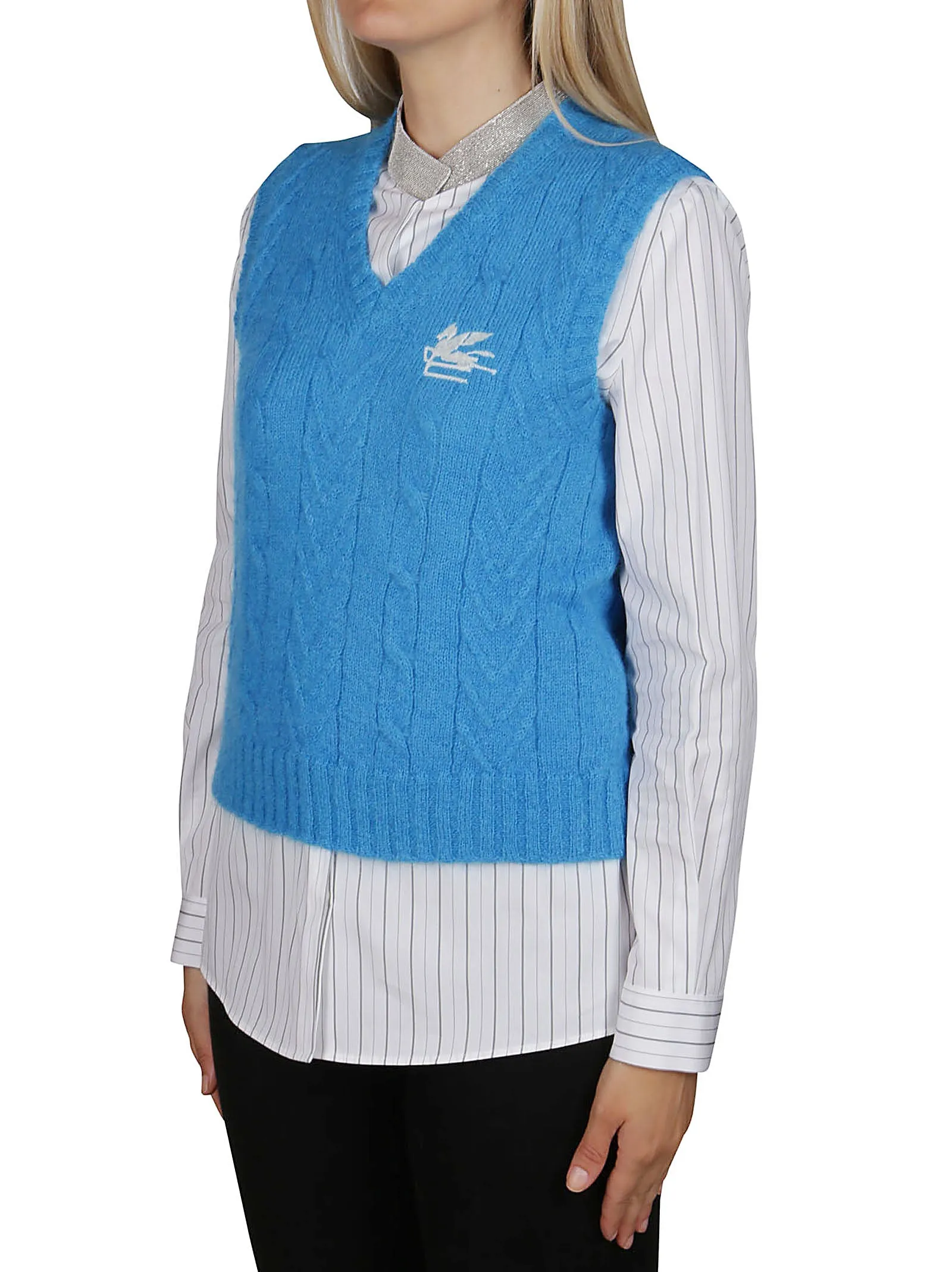 Etro Cable Knit Vest