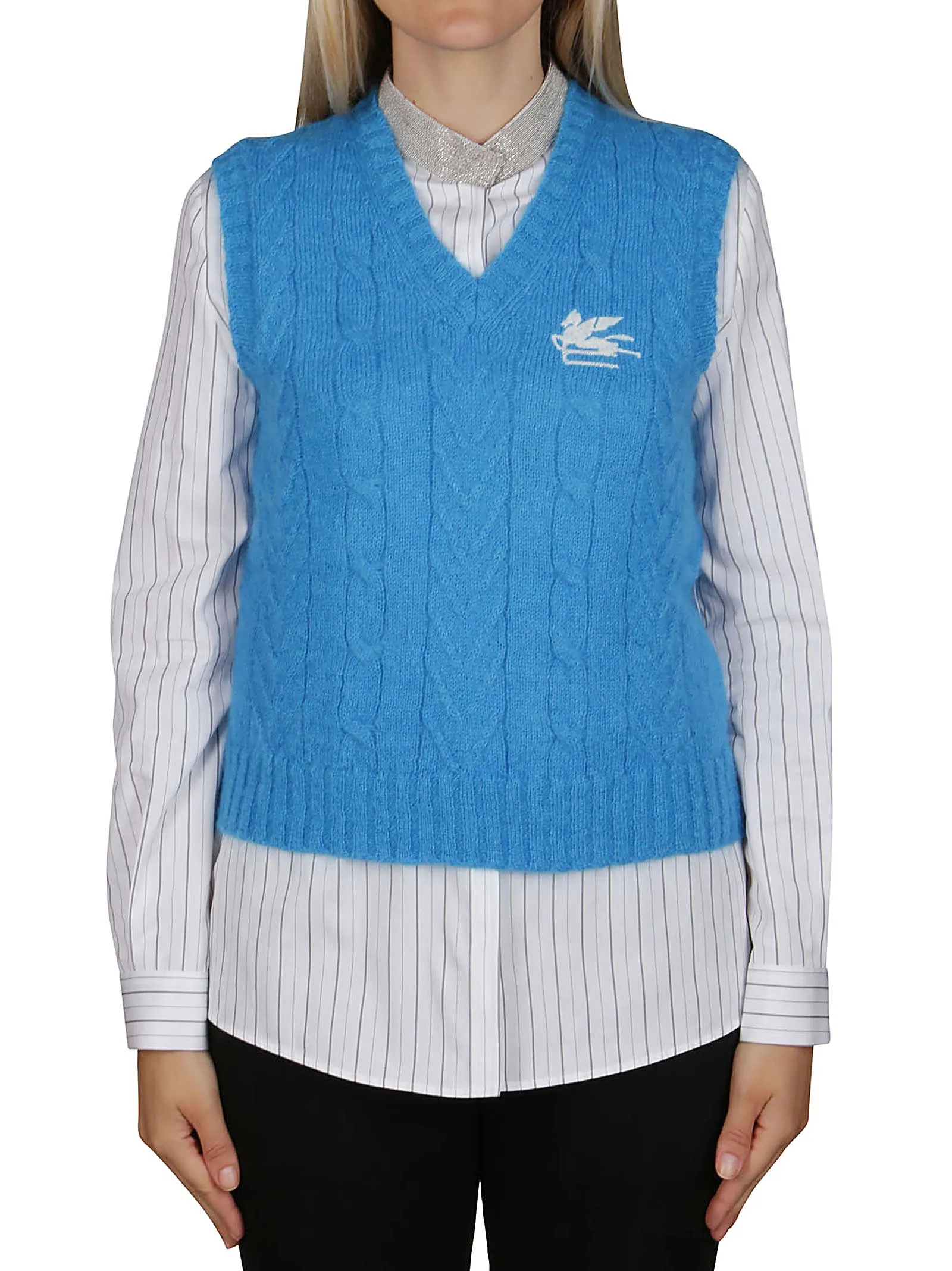 Etro Cable Knit Vest