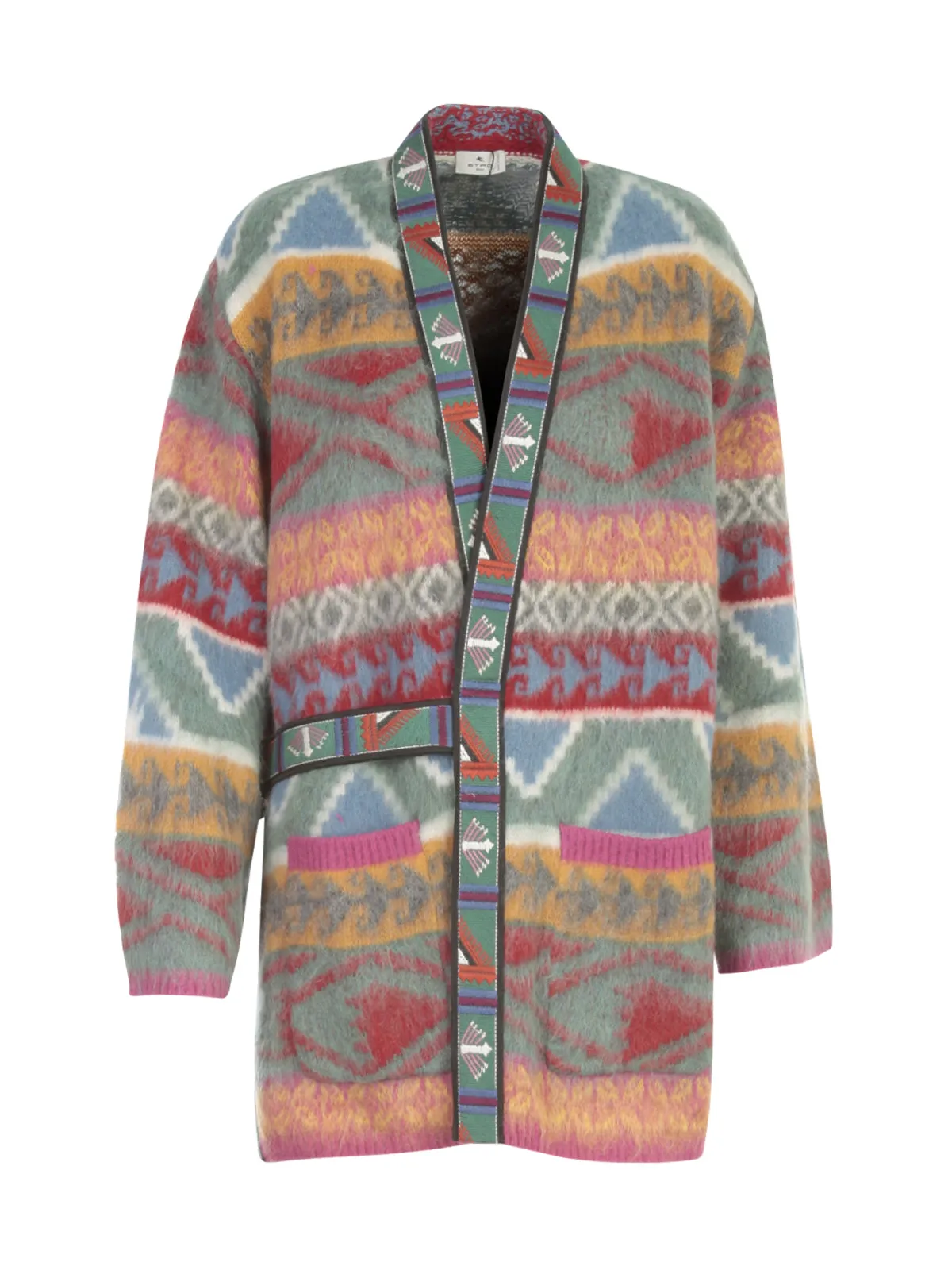 Etro Geometric Patterned Knit Cardigan