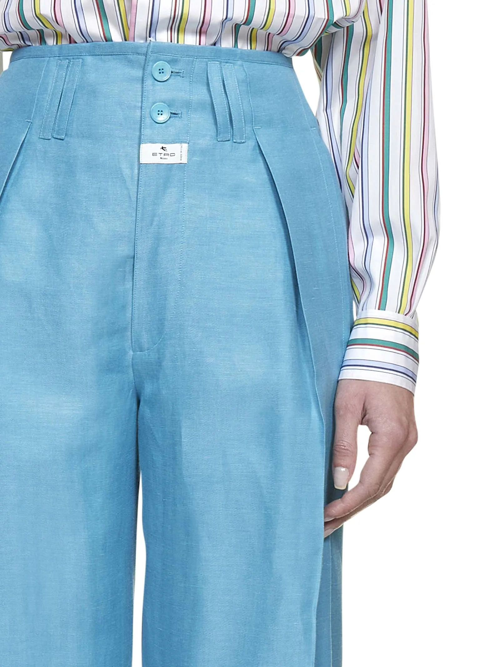 Etro High-Waist Tailored Trousers