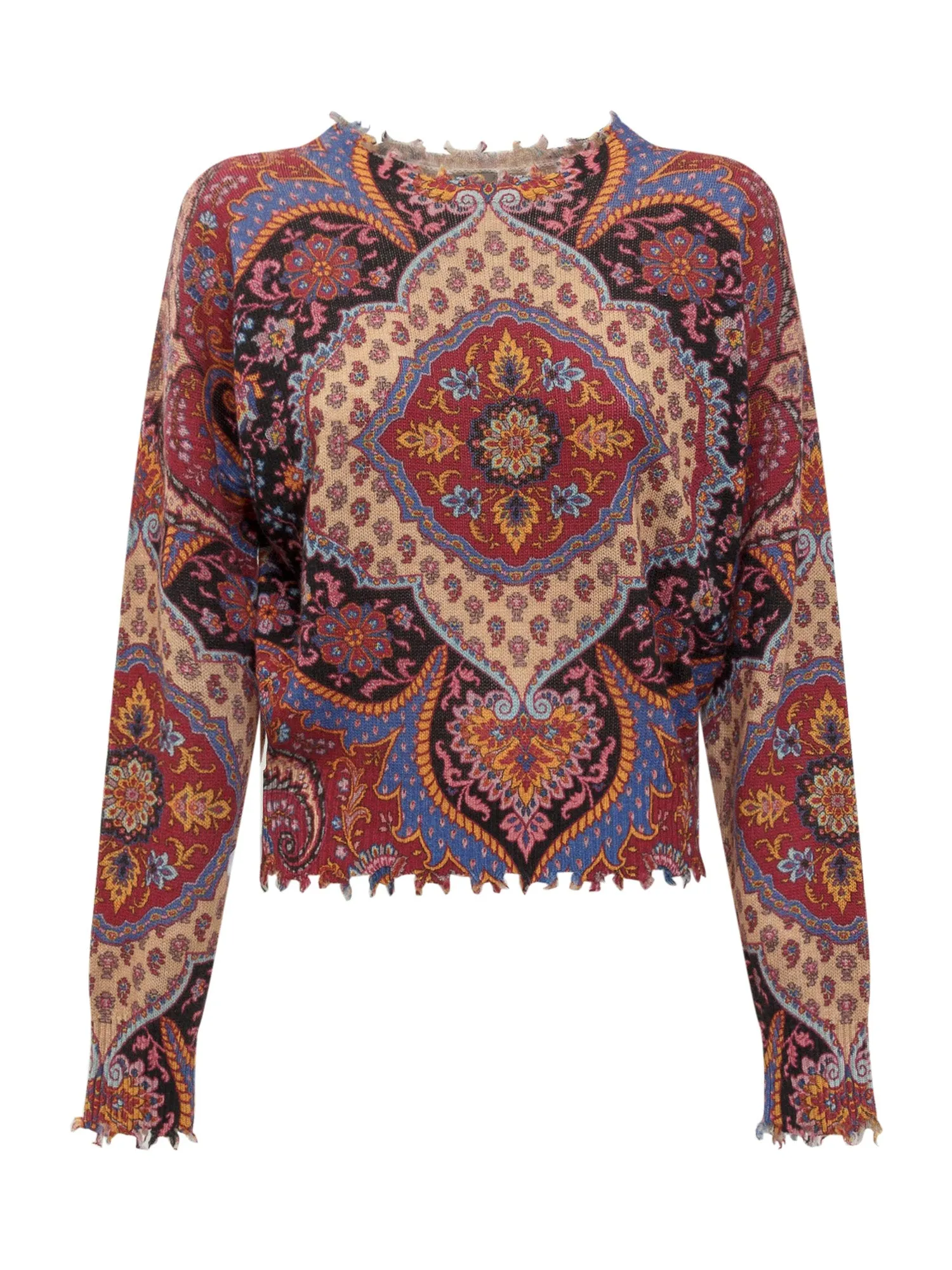 Etro Paisley Embroidered Knit Sweater