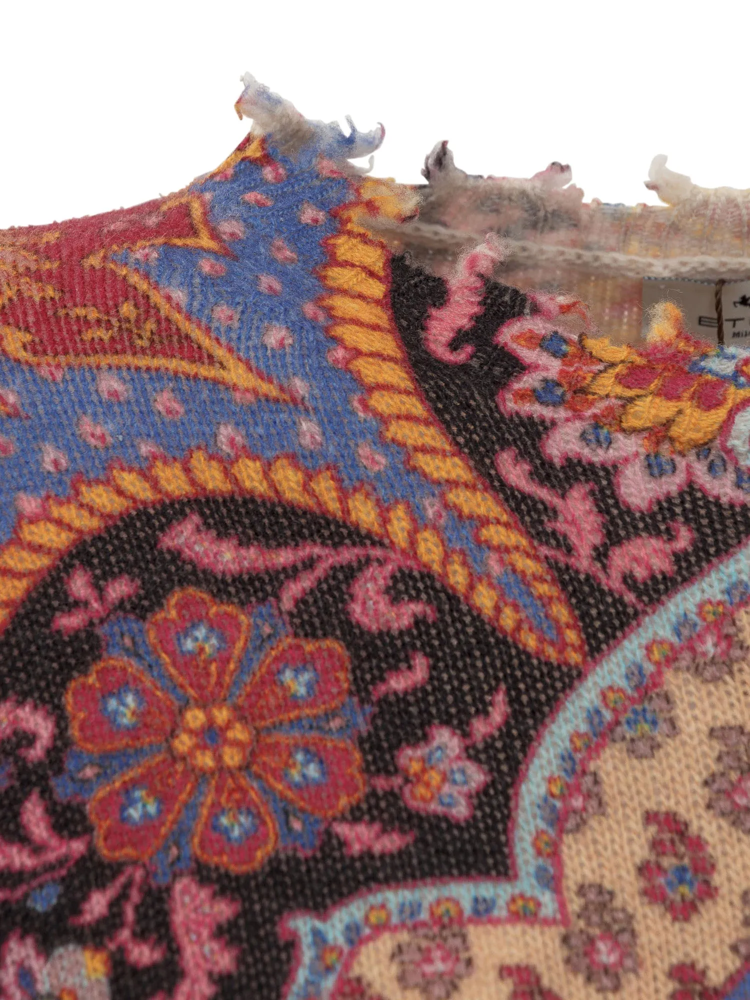 Etro Paisley Embroidered Knit Sweater