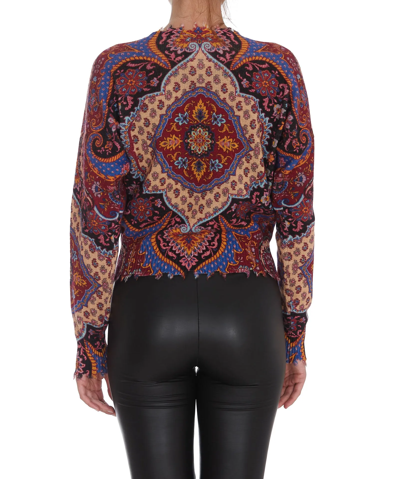 Etro Paisley Embroidered Knit Sweater