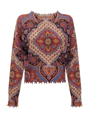 Etro Paisley Embroidered Knit Sweater