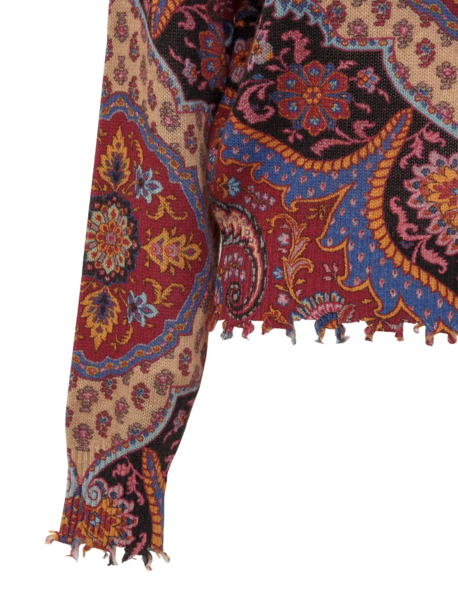 Etro Paisley Embroidered Knit Sweater