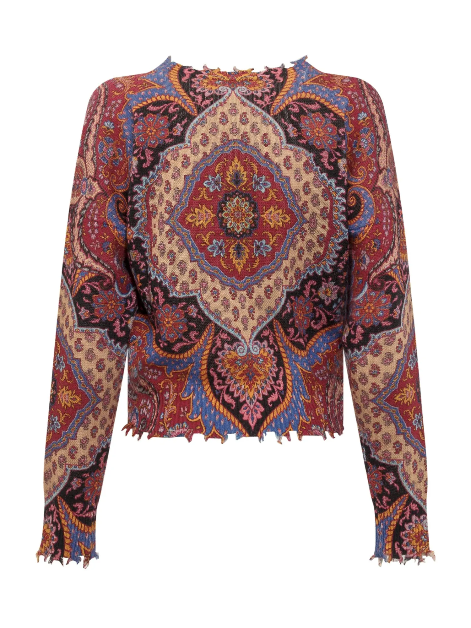 Etro Paisley Embroidered Knit Sweater