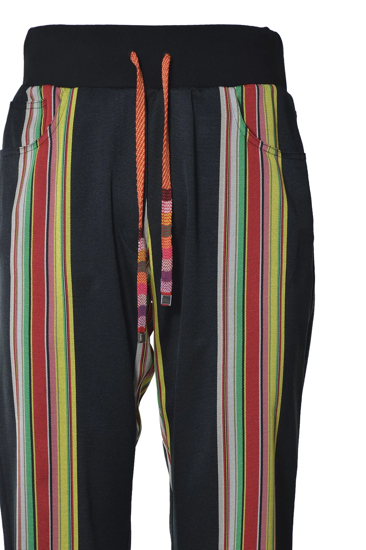 Etro Striped Drawstring Flare Pants