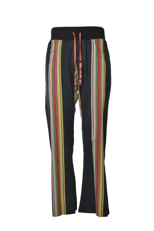 Etro Striped Drawstring Flare Pants